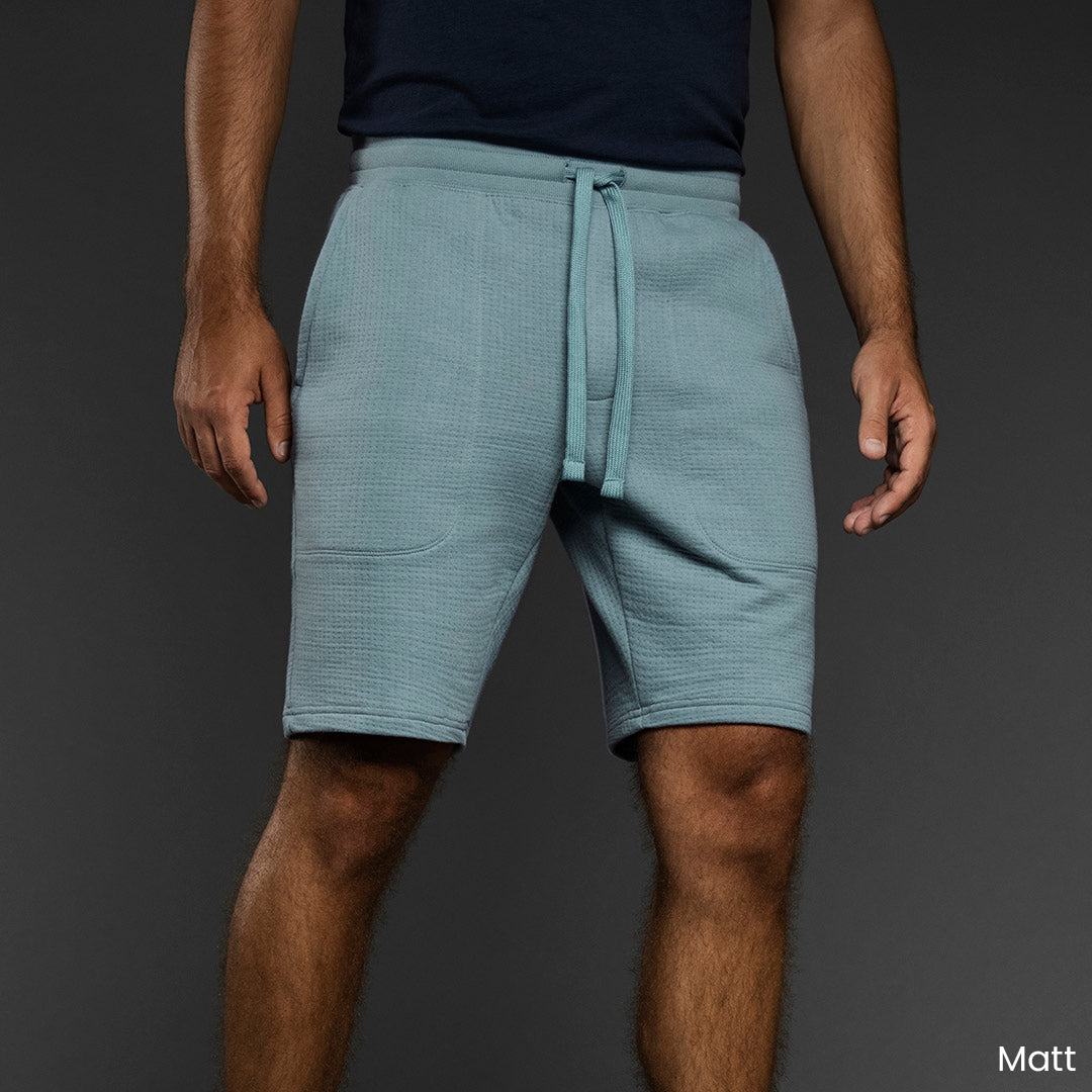 Dual Layer Shorts Dusty Blue