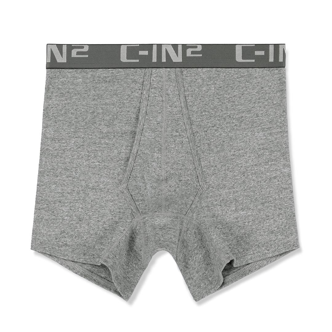 Core Mid Rise Boxer Brief Grey Heather - C - IN2 New York