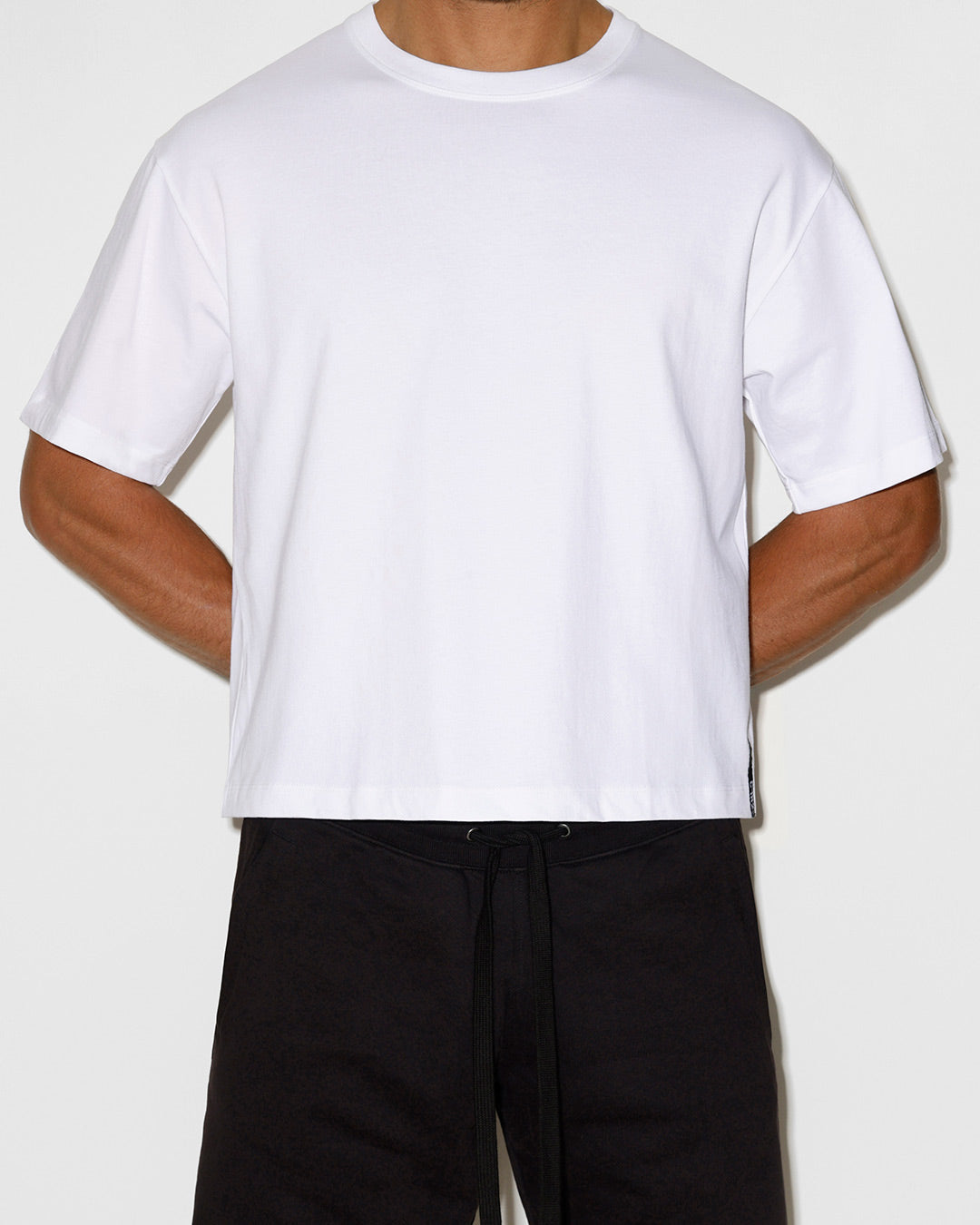Mid Weight Cropped Boxy T-Shirt White – C-IN2 New York