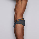 Scrimmage Low Rise Brief Channing Charcoal - C - IN2 New York