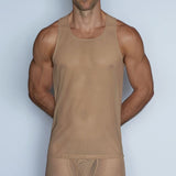 Sheer Relaxed Tank Nix Nude - C - IN2 New York