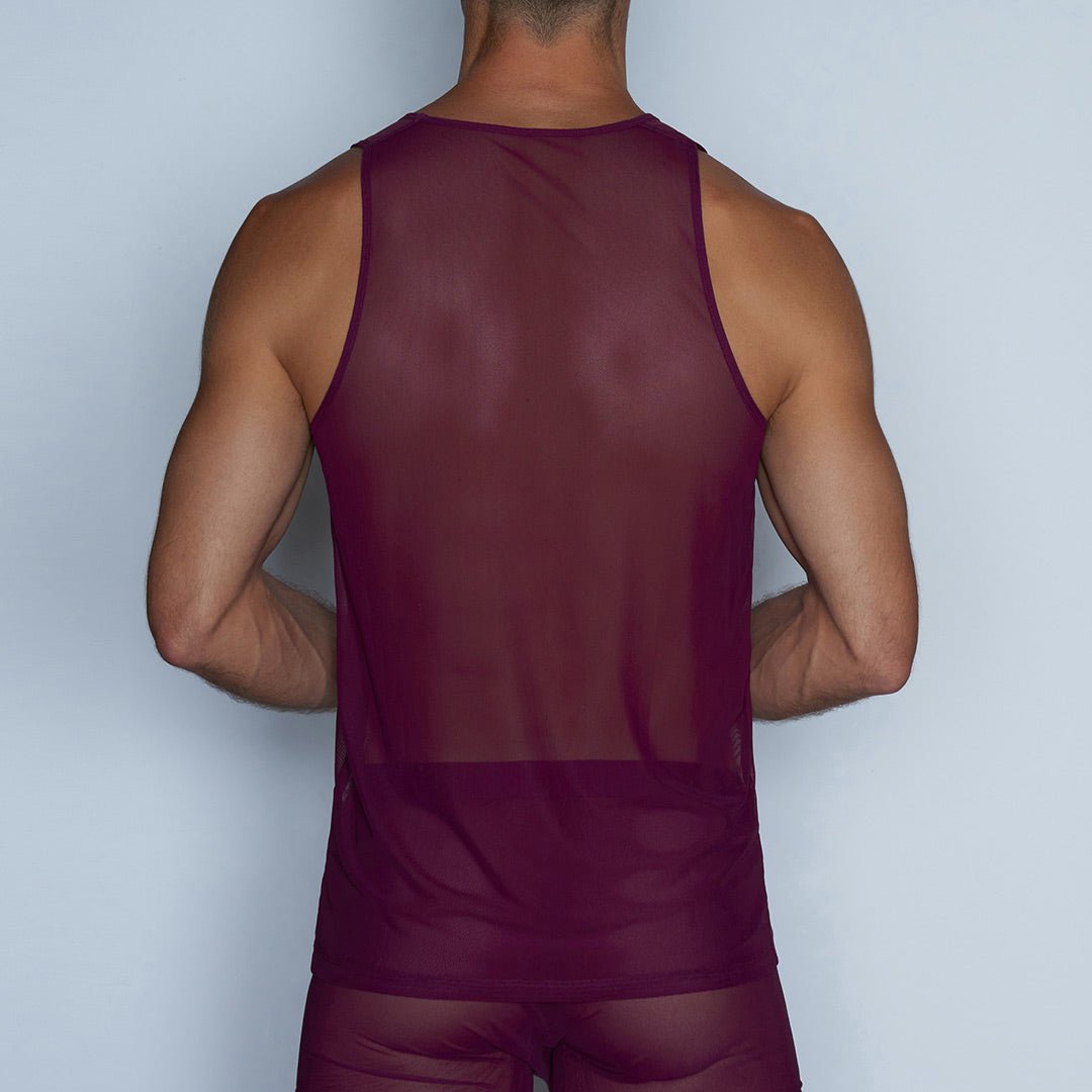 Sheer Relaxed Tank Perrie Purple - C - IN2 New York