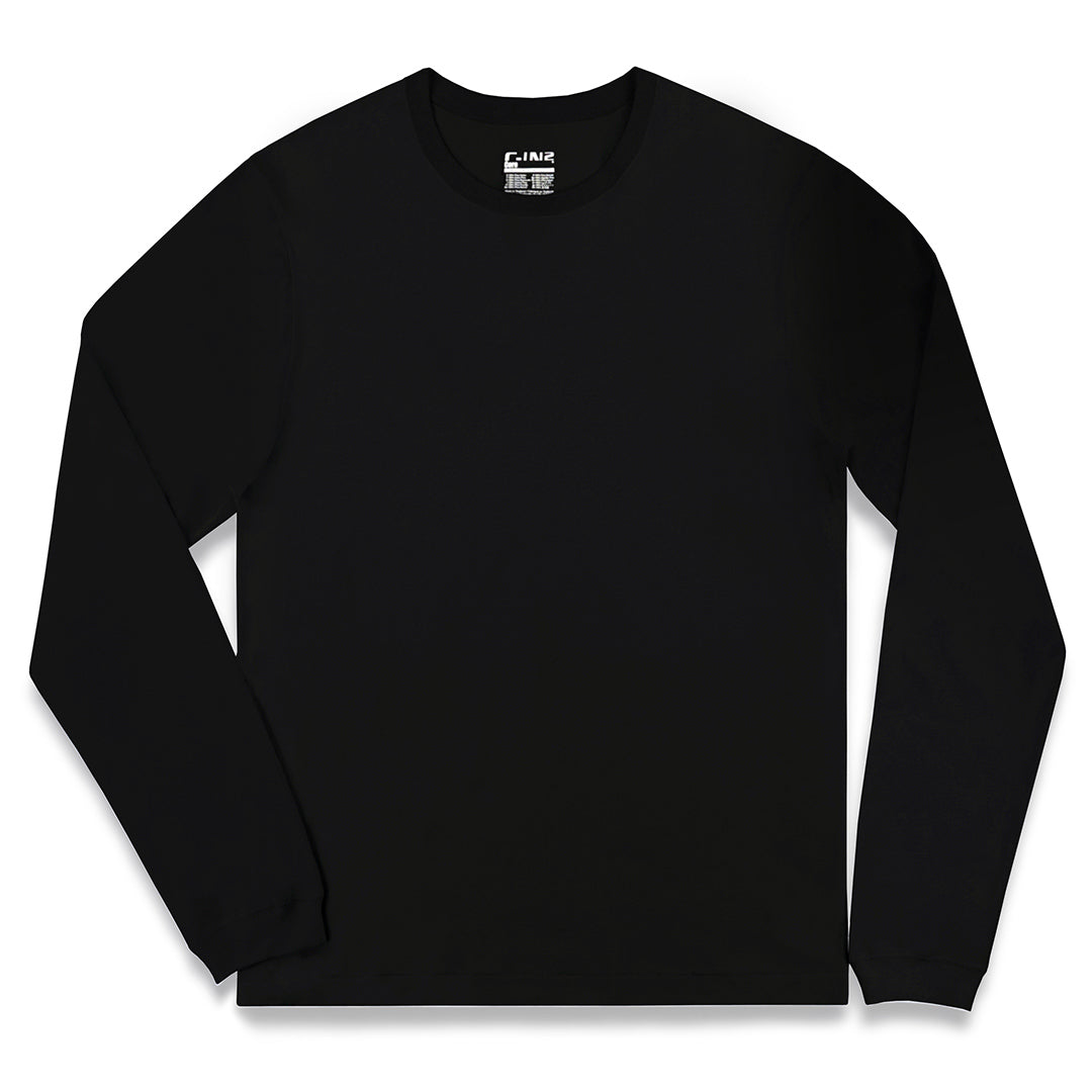 trimme enestående Kontinent Core Long Sleeve Crew Neck T-Shirt Black – C-IN2 New York