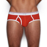 Throwback Fly Front Brief Riley Red