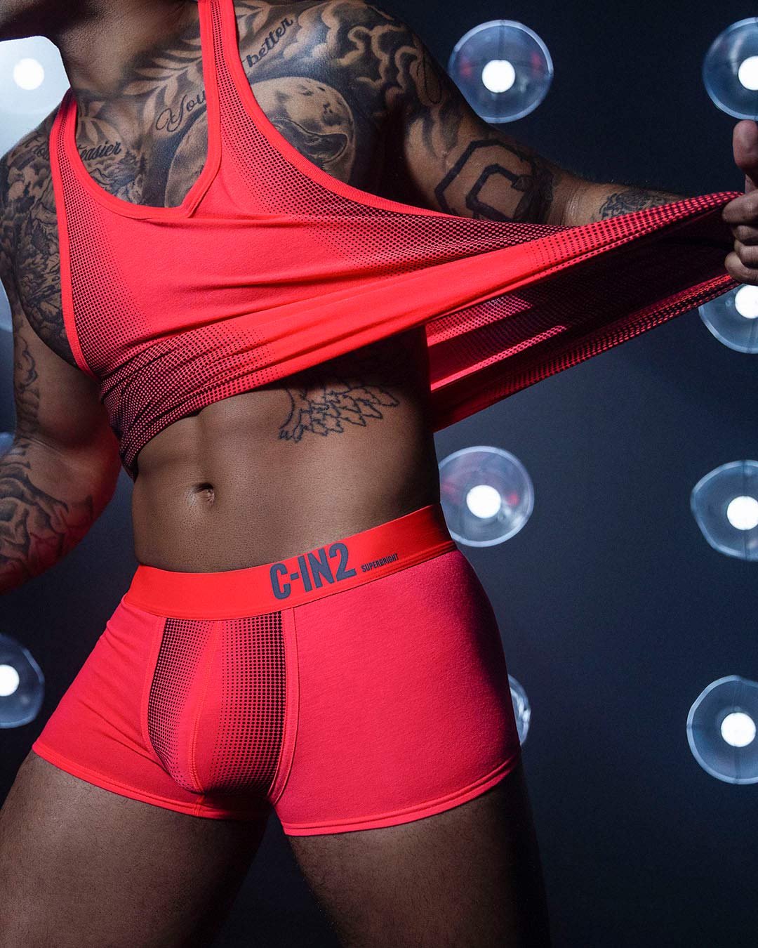 Red Racerback Tank Super Bright Racerback Tank Neon Red – C-IN2 New York