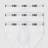 Premium Stretch 3-Pack Mid Rise Brief White