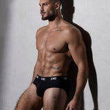 Premium Stretch 3-Pack Low Rise Brief Black