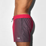 Swim Shorts Super Bright Halftone Neon Red