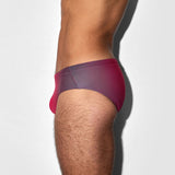 Swim Brief Super Bright Halftone Neon Red