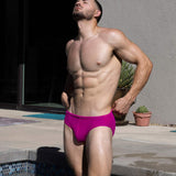 Swim Brief Solid Raspberry Pink