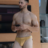 Swim Tanga Solid Champagne Nude