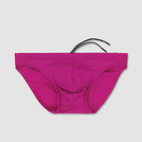 Swim Tanga Solid Raspberry Pink