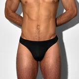 Swim Thong Solid Black