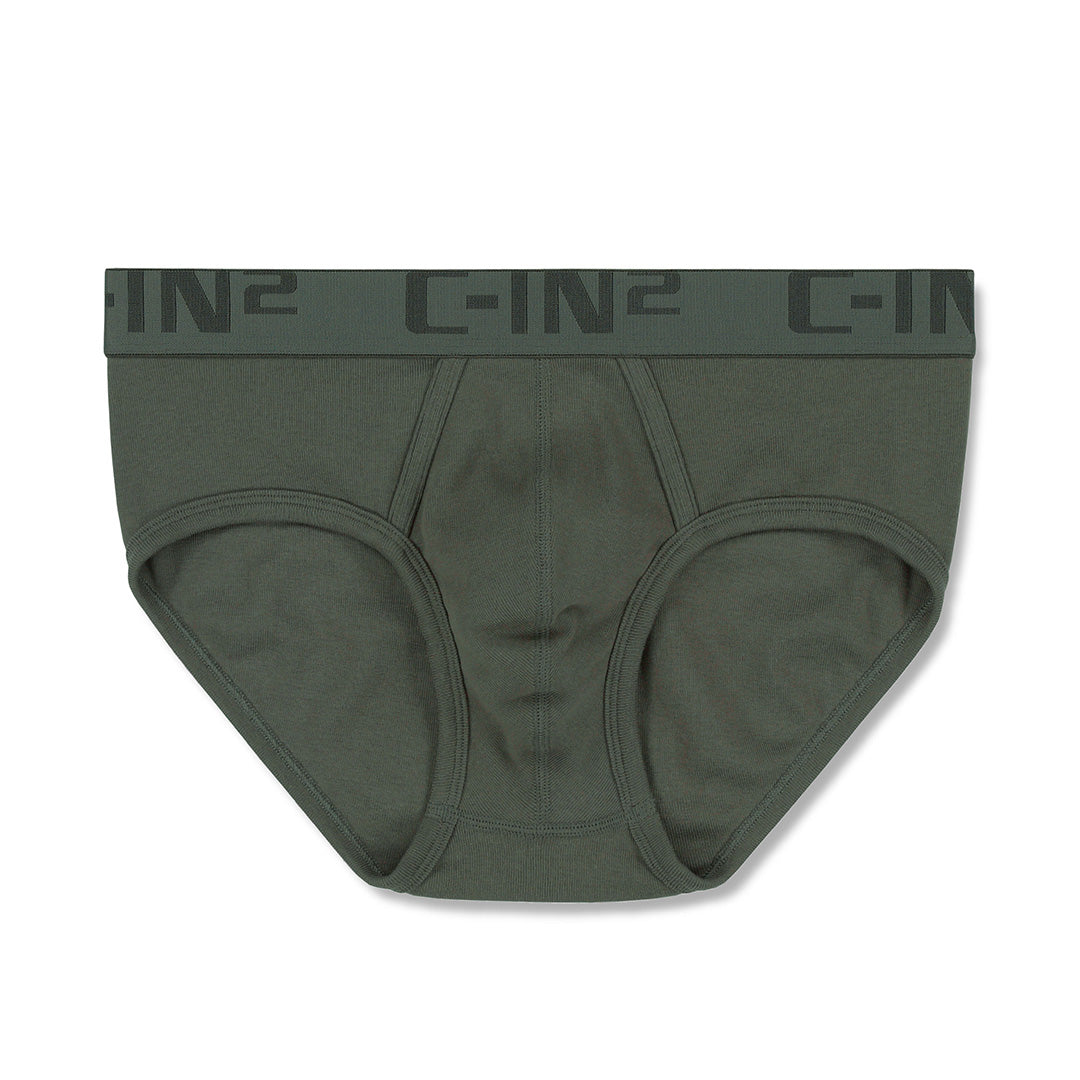 Core Mid Rise Brief Gunther Gray