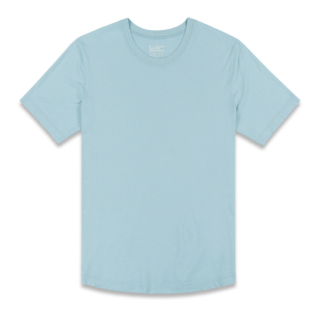 Perfect Pima Relaxed Crew Neck T-Shirt Blythe Blue – C-IN2 New York