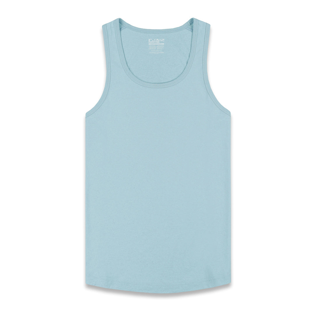 Perfect Pima Relaxed Tank Blythe Blue
