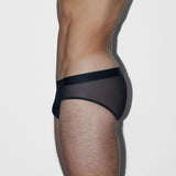 Sheer Low Rise Brief Black