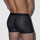 Sheer Boxer Brief Black
