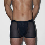 Sheer Boxer Brief Black