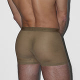 Sheer Boxer Brief Dark Nude