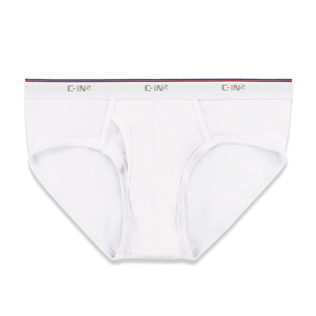 Throwback Fly Front Brief White – C-IN2 New York