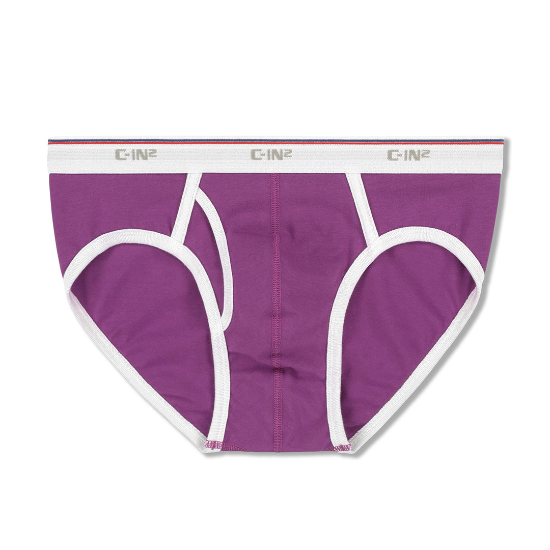 Throwback Fly Front Brief Paden Purple