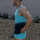 Dip Dye Relaxed Tank Storm Blue