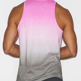 Dip Dye Relaxed Tank Peony Pink