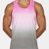 Dip Dye Relaxed Tank Peony Pink
