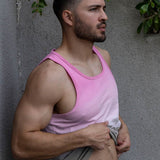 Dip Dye Relaxed Tank Peony Pink