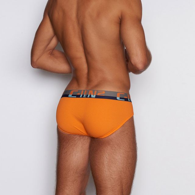 C - Theory Low Rise Brief Oscar Orange - C - IN2 New York