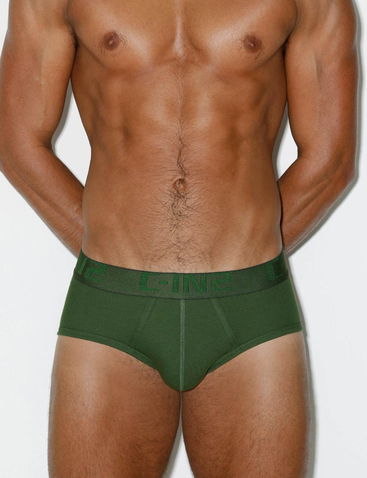 Core Mid Rise Brief Fir Green