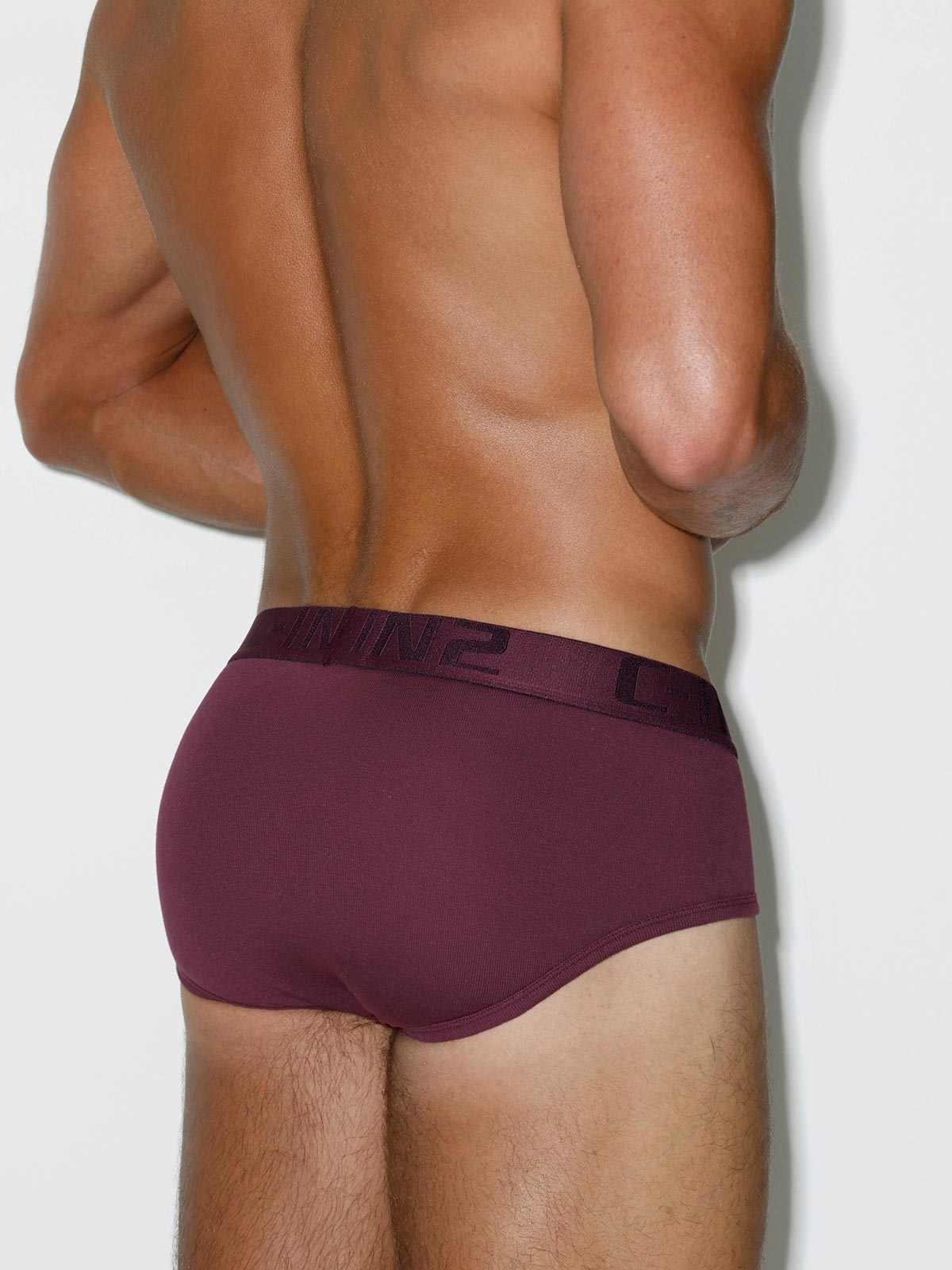 Core Mid Rise Brief Wine Burgundy