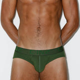Core Low Rise Brief Fir Green