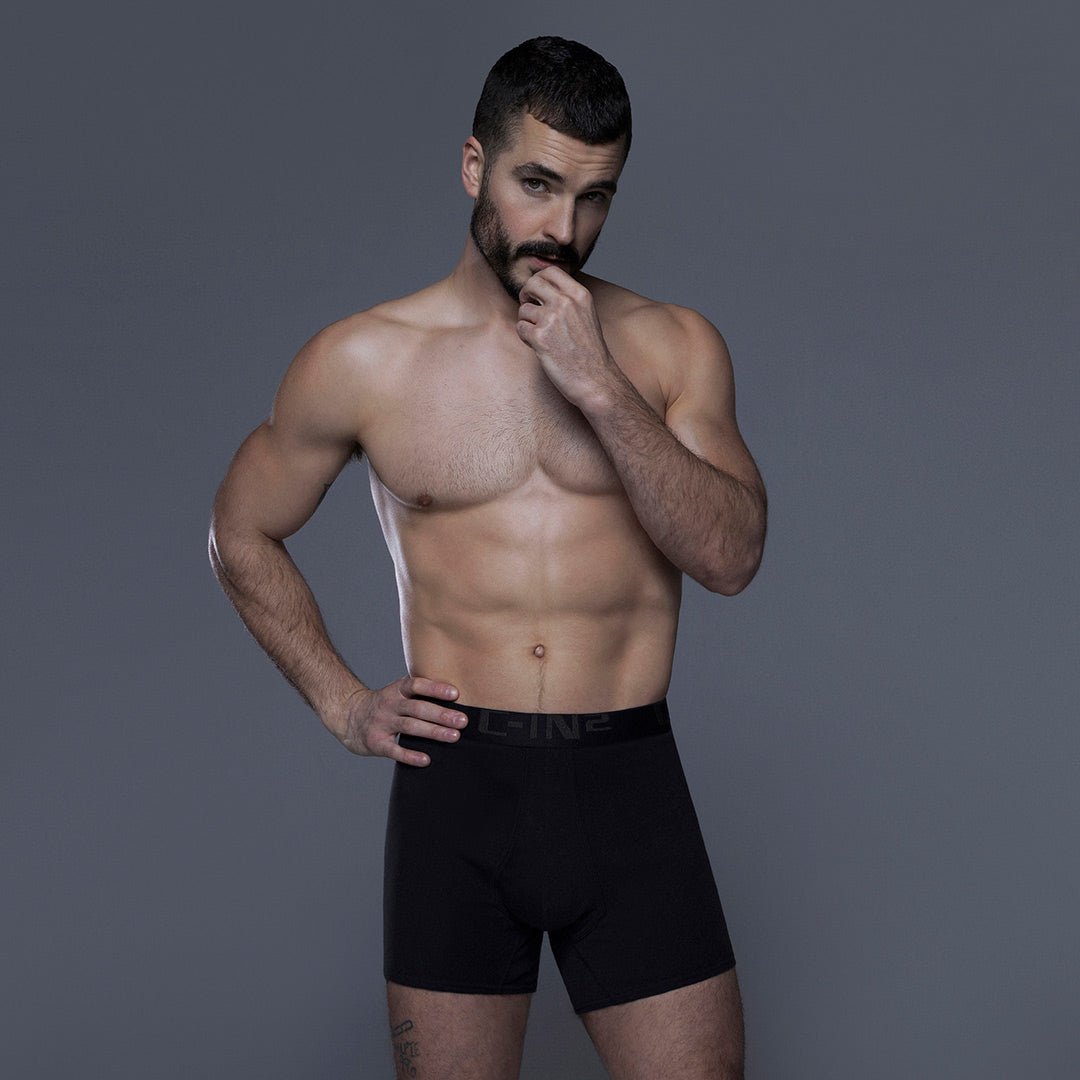 Core Mid Rise Boxer Brief Black - C - IN2 New York