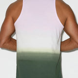 Dip Dye Relaxed Tank Lilac Green
