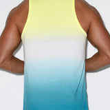 Dip Dye Relaxed Tank Breeze Blue