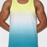 Dip Dye Relaxed Tank Breeze Blue