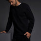 Dual Layer Crew Neck Sweatshirt Black - C - IN2 New York