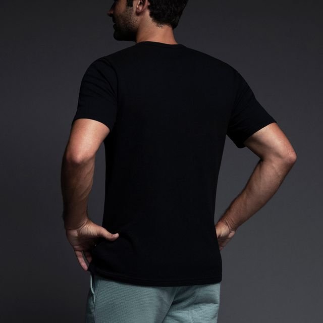 Easy Mesh Crew Neck T-Shirt Black - C - IN2 New York