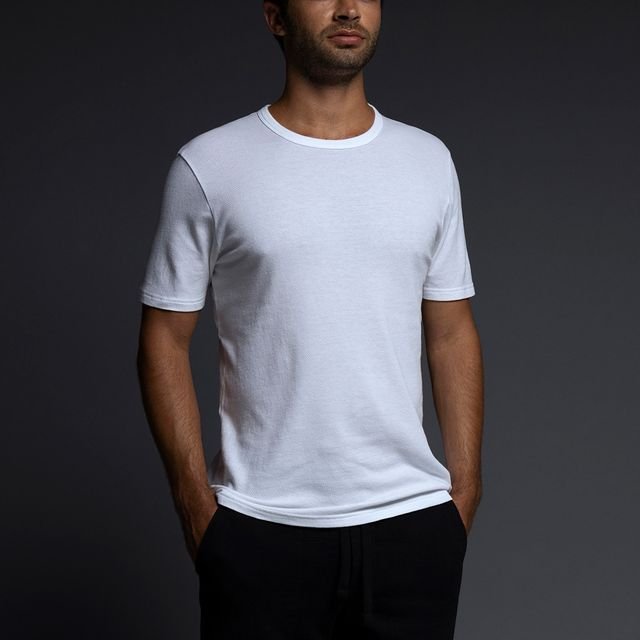 Easy Mesh Crew Neck T-Shirt White - C - IN2 New York