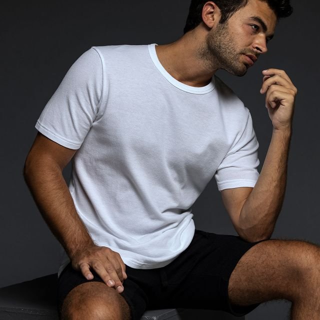 Easy Mesh Crew Neck T-Shirt White - C - IN2 New York