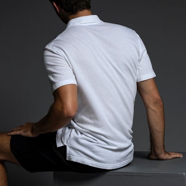 Easy Mesh Polo White - C - IN2 New York