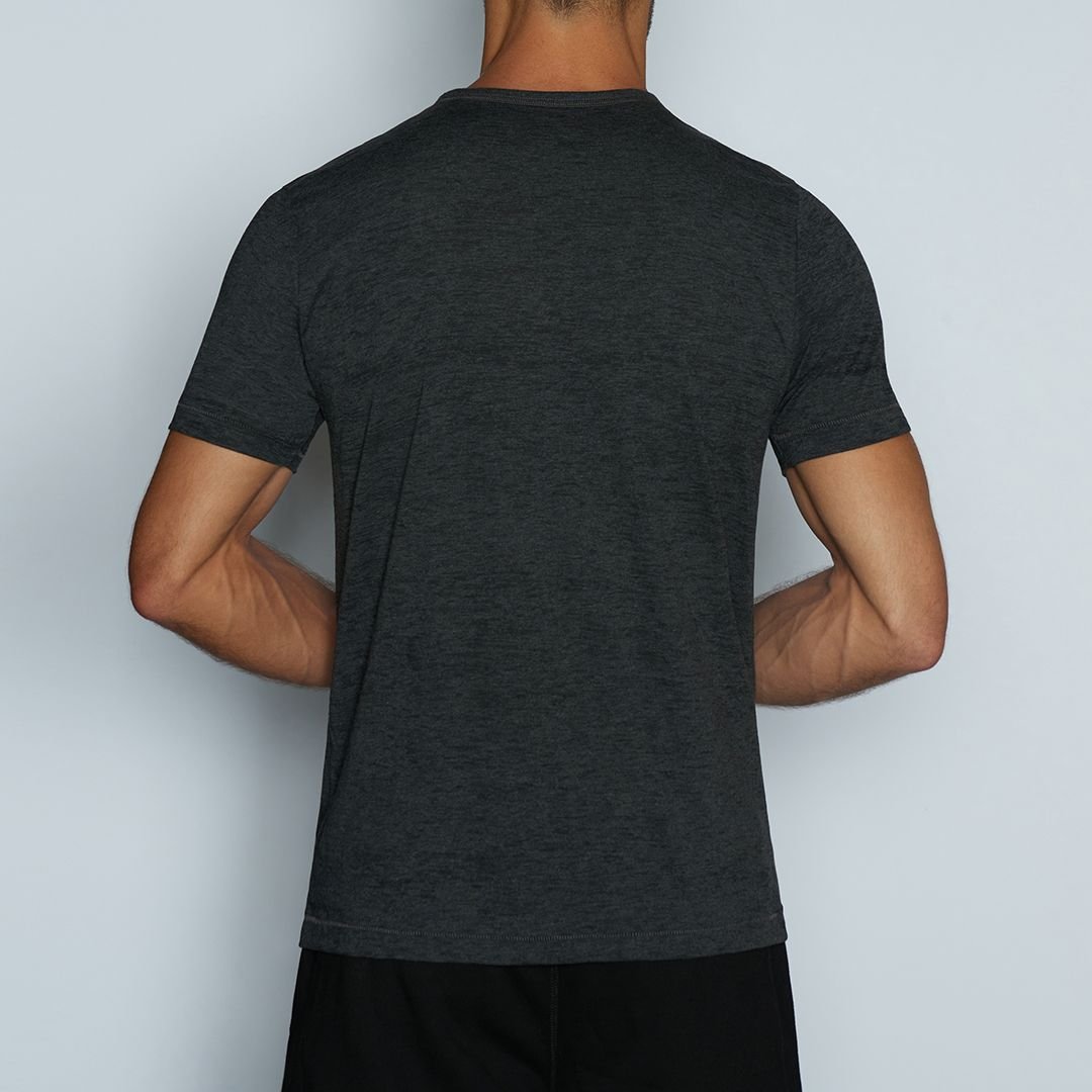 Hand Me Down Crew Neck T-Shirt Coal Heather - C - IN2 New York