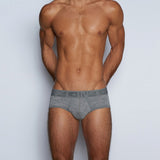 Hand Me Down Mid Rise Brief Smoke Heather - C - IN2 New York