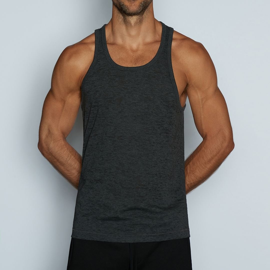 Hand Me Down Relaxed Tank Coal Heather - C - IN2 New York