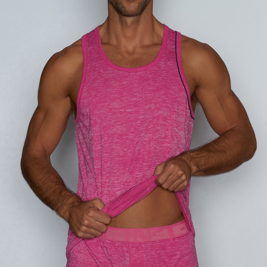 Hand Me Down Relaxed Tank Penn Pink Heather - C - IN2 New York