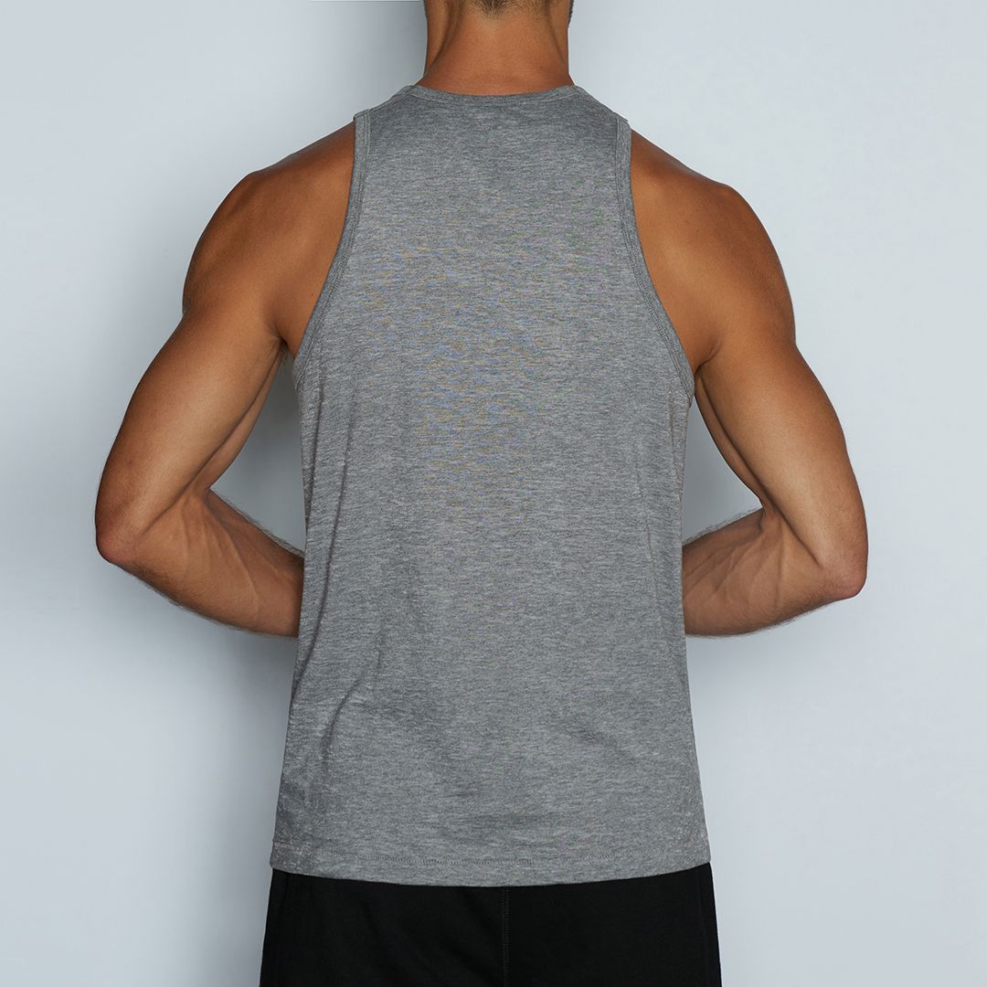 Hand Me Down Relaxed Tank Smoke Heather - C - IN2 New York