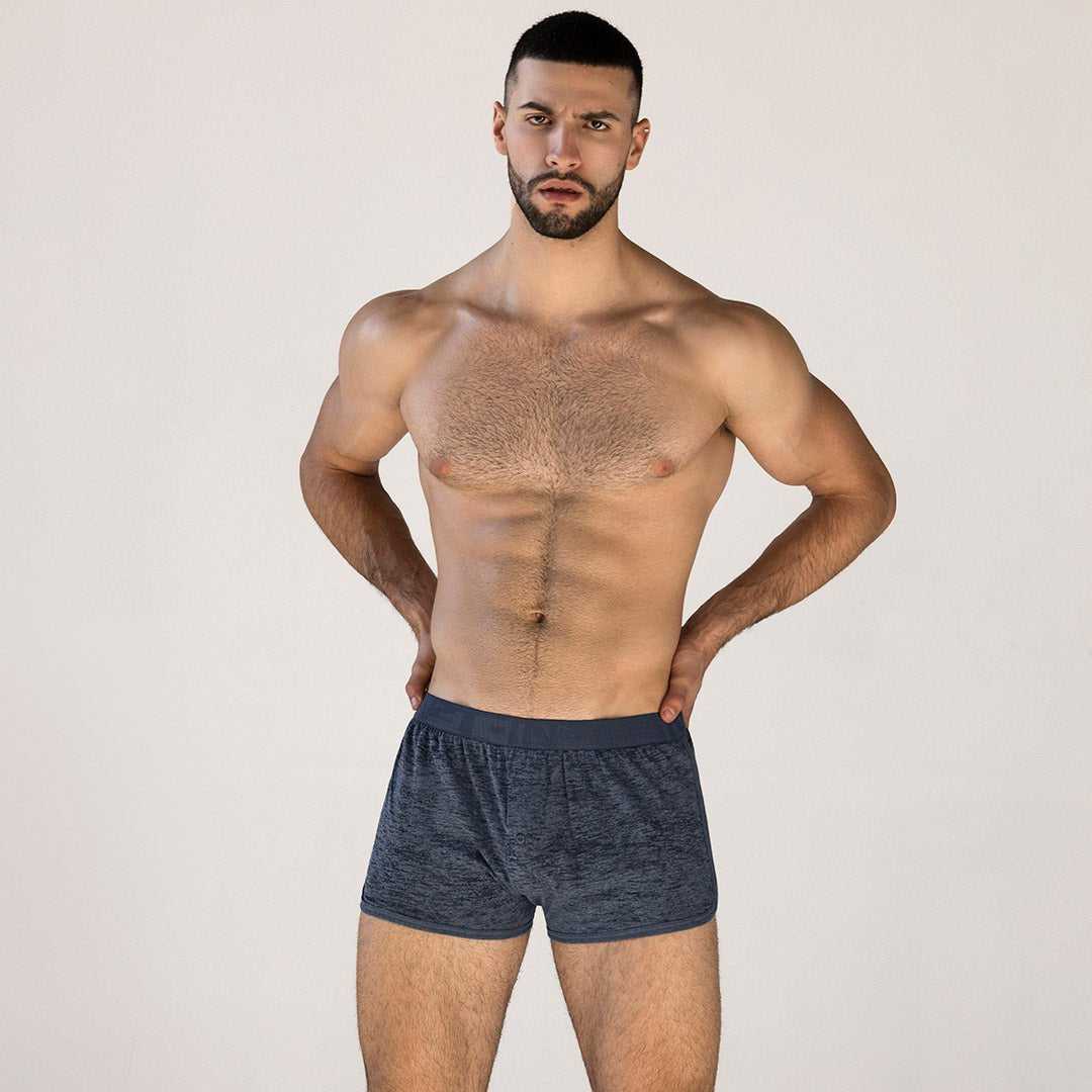 Hand Me Down Runner Boxer Nixon Navy Heather - C - IN2 New York