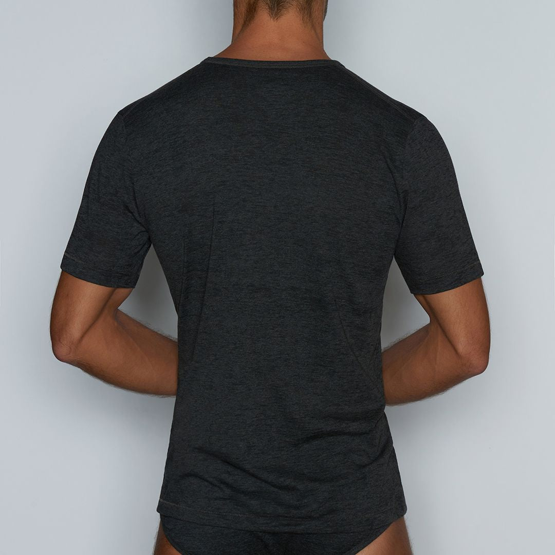 Hand Me Down V - Neck T-Shirt Coal Heather - C - IN2 New York